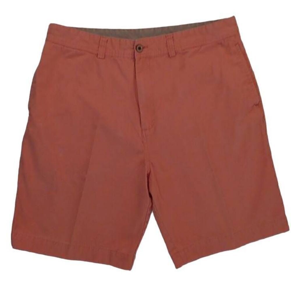 Caribbean Joe Flat Front Cotton Shorts Size Men's 38 Length 21" Chino Classic St